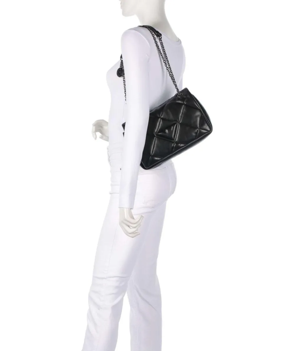 Juliet Schultertasche Lederimitat schwarz