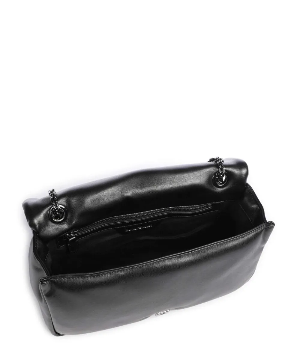 Juliet Schultertasche Lederimitat schwarz