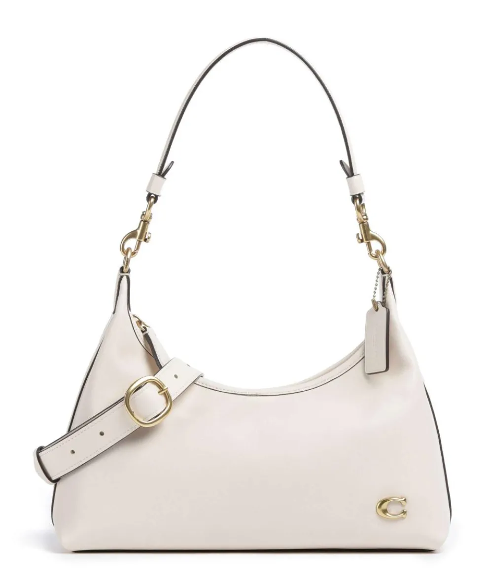 Juliet Schultertasche fein genarbtes Leder elfenbein