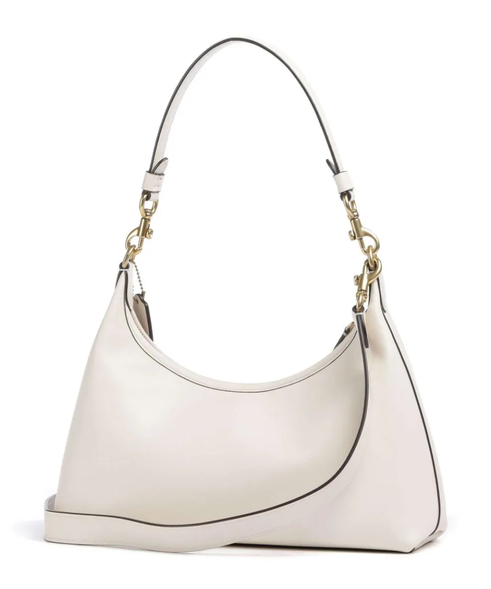 Juliet Schultertasche fein genarbtes Leder elfenbein