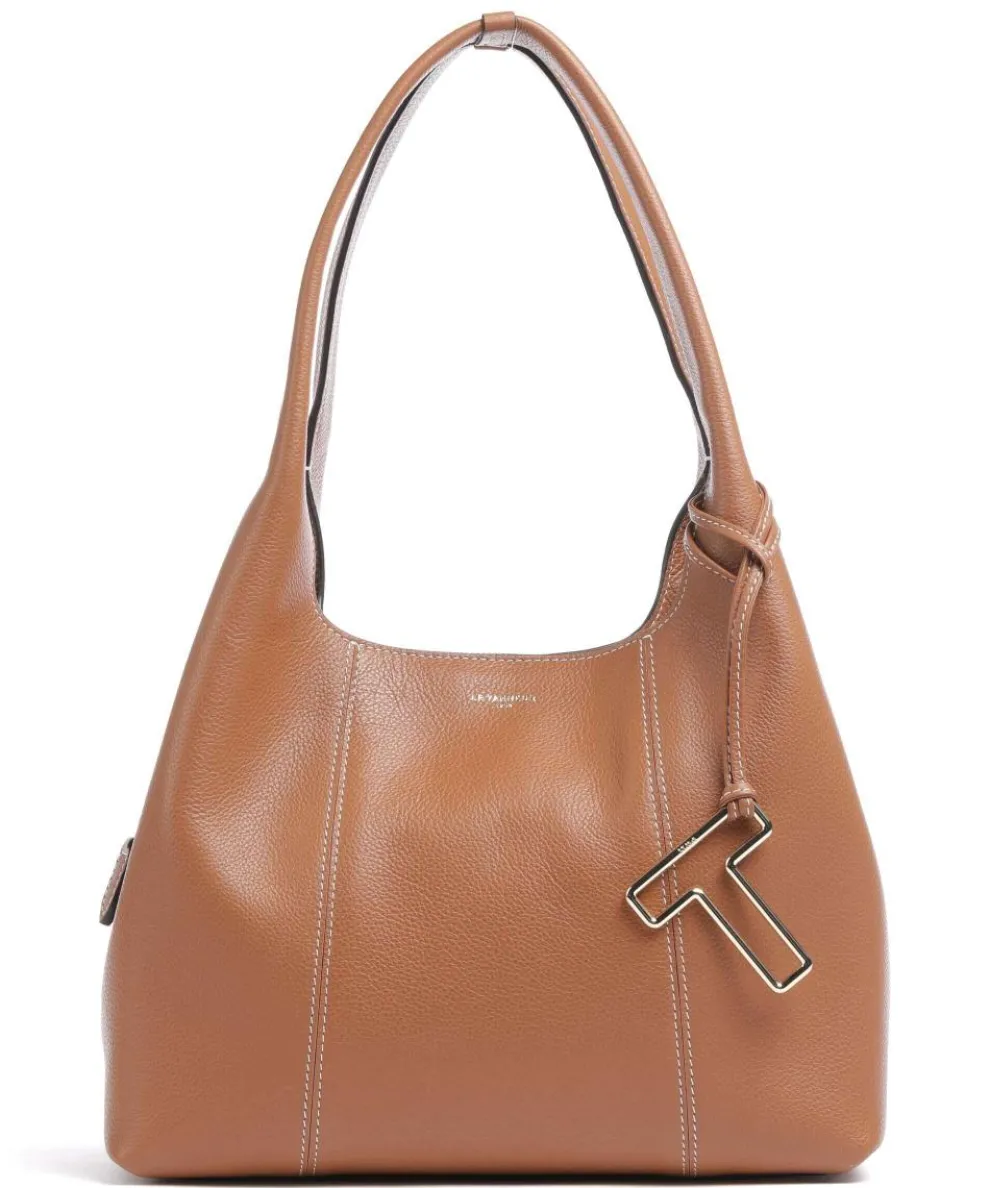 Juliette Beuteltasche genarbtes Rindsleder tan