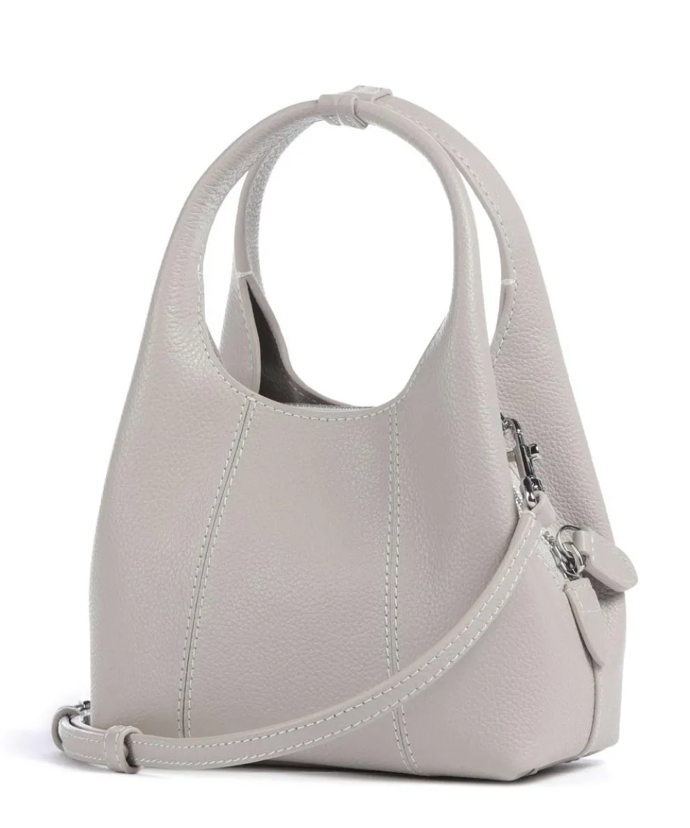 Juliette Umhängetasche genarbtes Rindsleder hellgrau