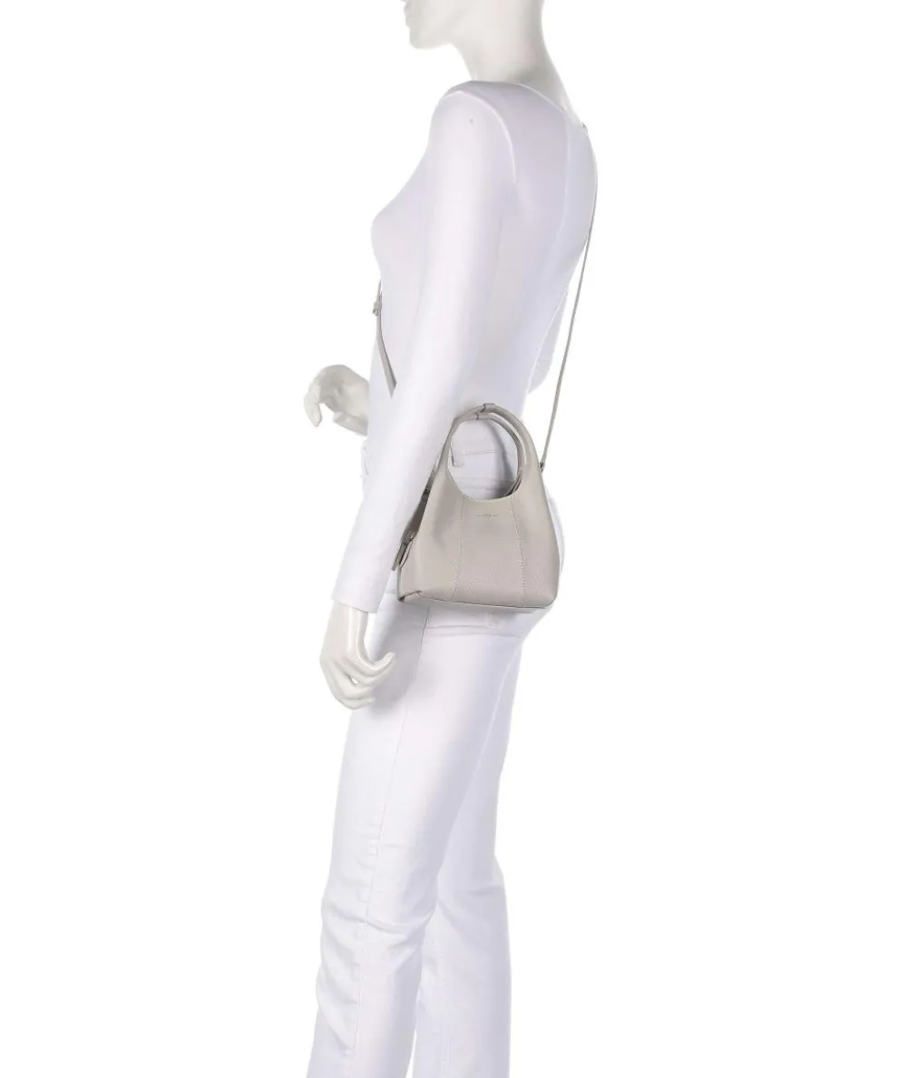 Juliette Umhängetasche genarbtes Rindsleder hellgrau