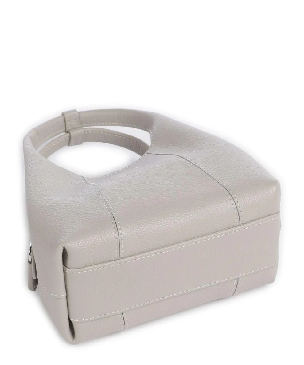 Juliette Umhängetasche genarbtes Rindsleder hellgrau