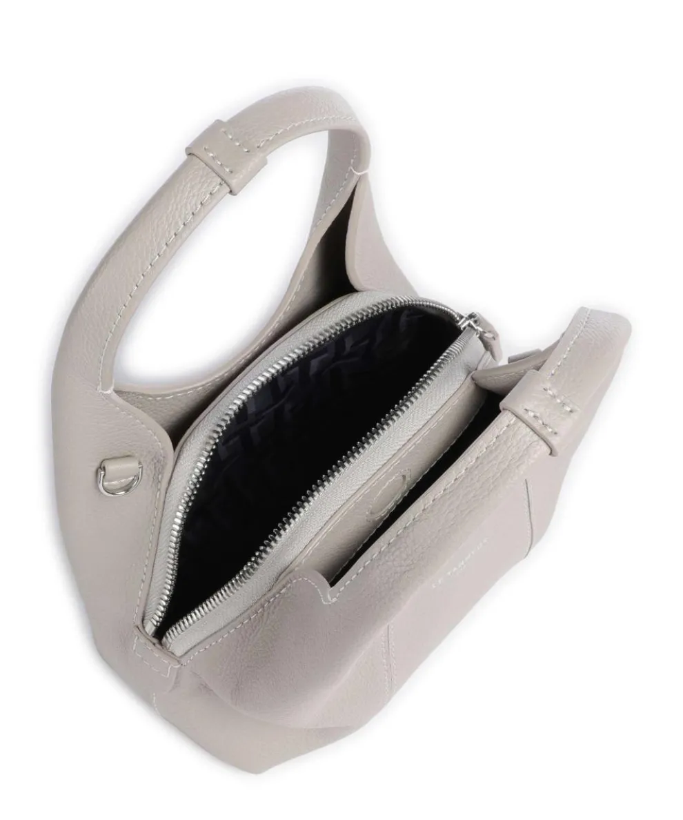 Juliette Umhängetasche genarbtes Rindsleder hellgrau