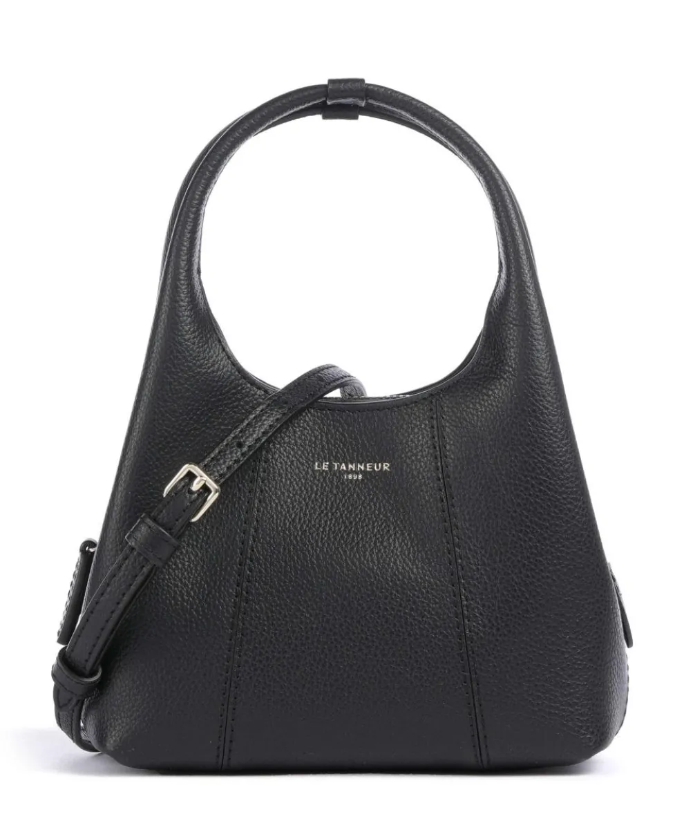 Juliette Umhängetasche genarbtes Rindsleder schwarz