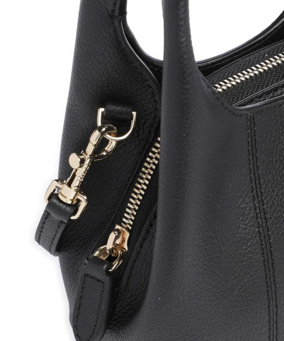 Juliette Umhängetasche genarbtes Rindsleder schwarz