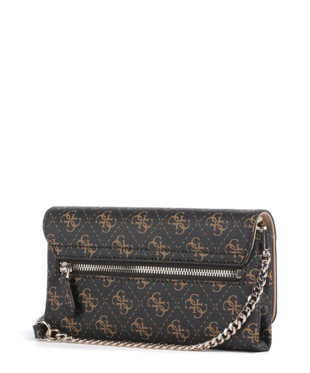 Noelle Q Logo Geldbörse Lederimitat dunkelbraun