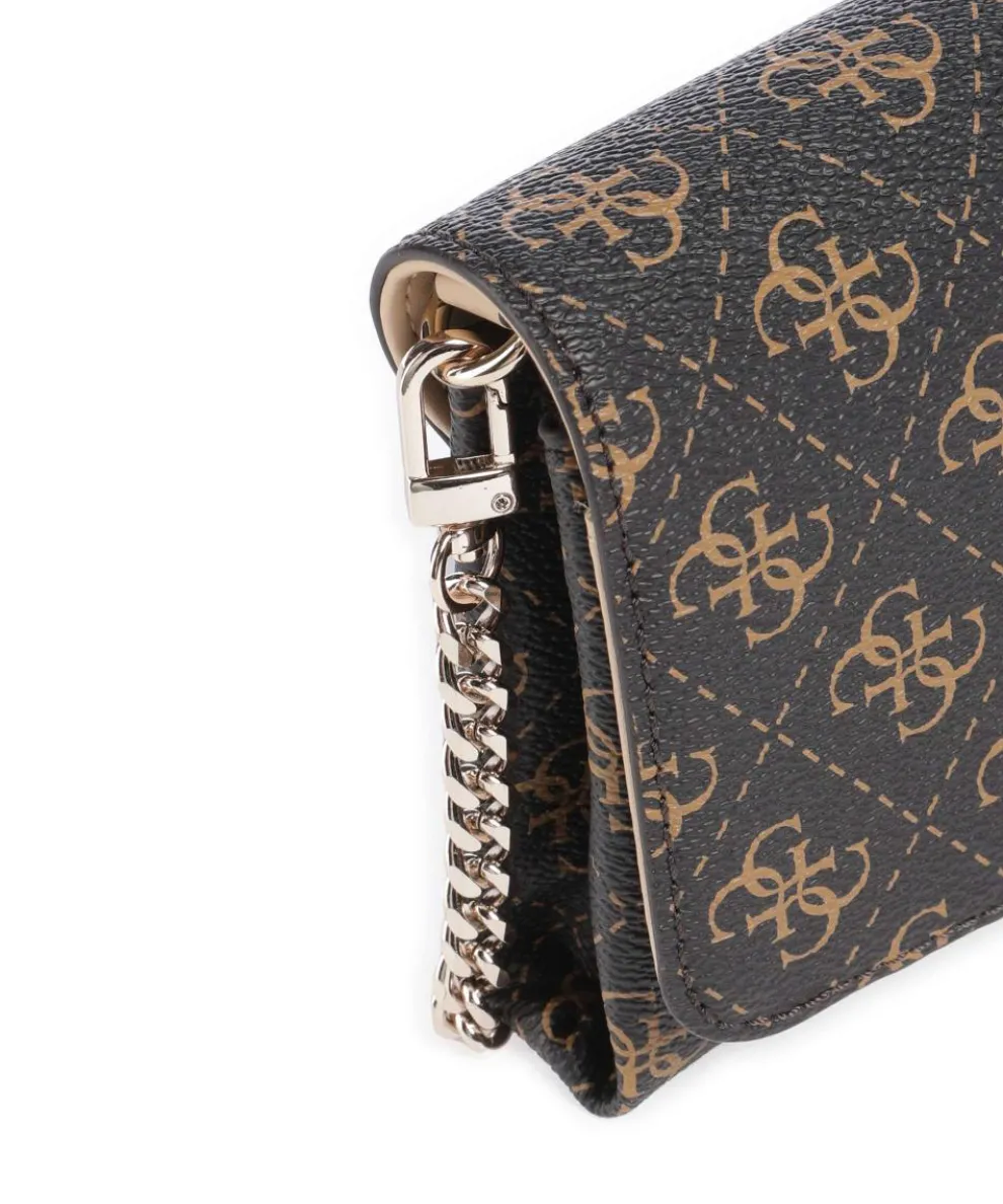 Noelle Q Logo Geldbörse Lederimitat dunkelbraun