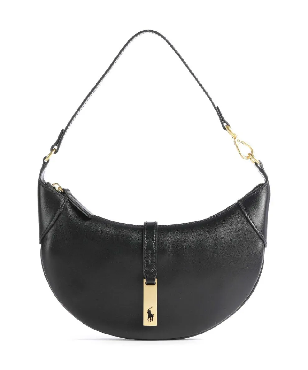 ID Collection Small Schultertasche fein genarbtes Rindsleder schwarz