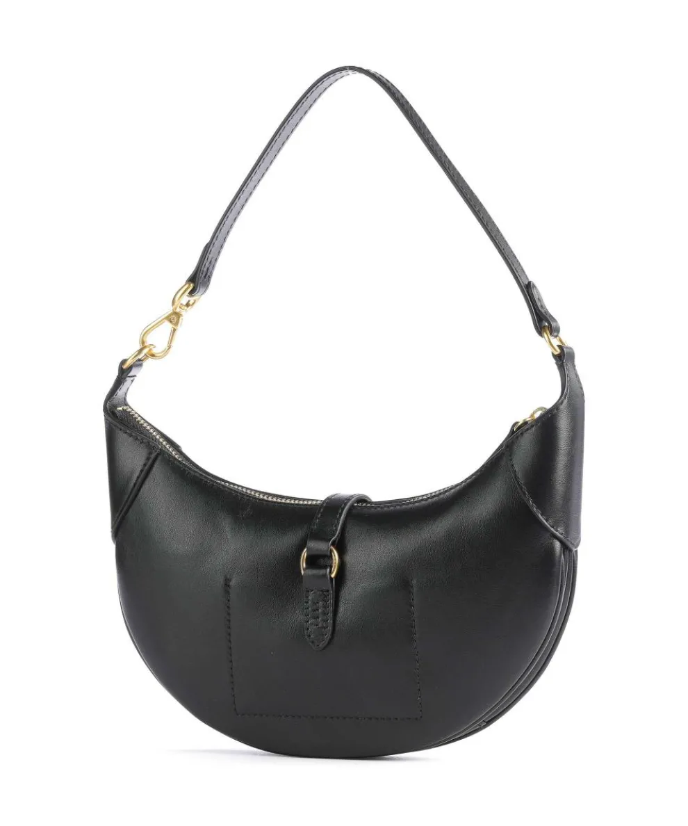 ID Collection Small Schultertasche fein genarbtes Rindsleder schwarz