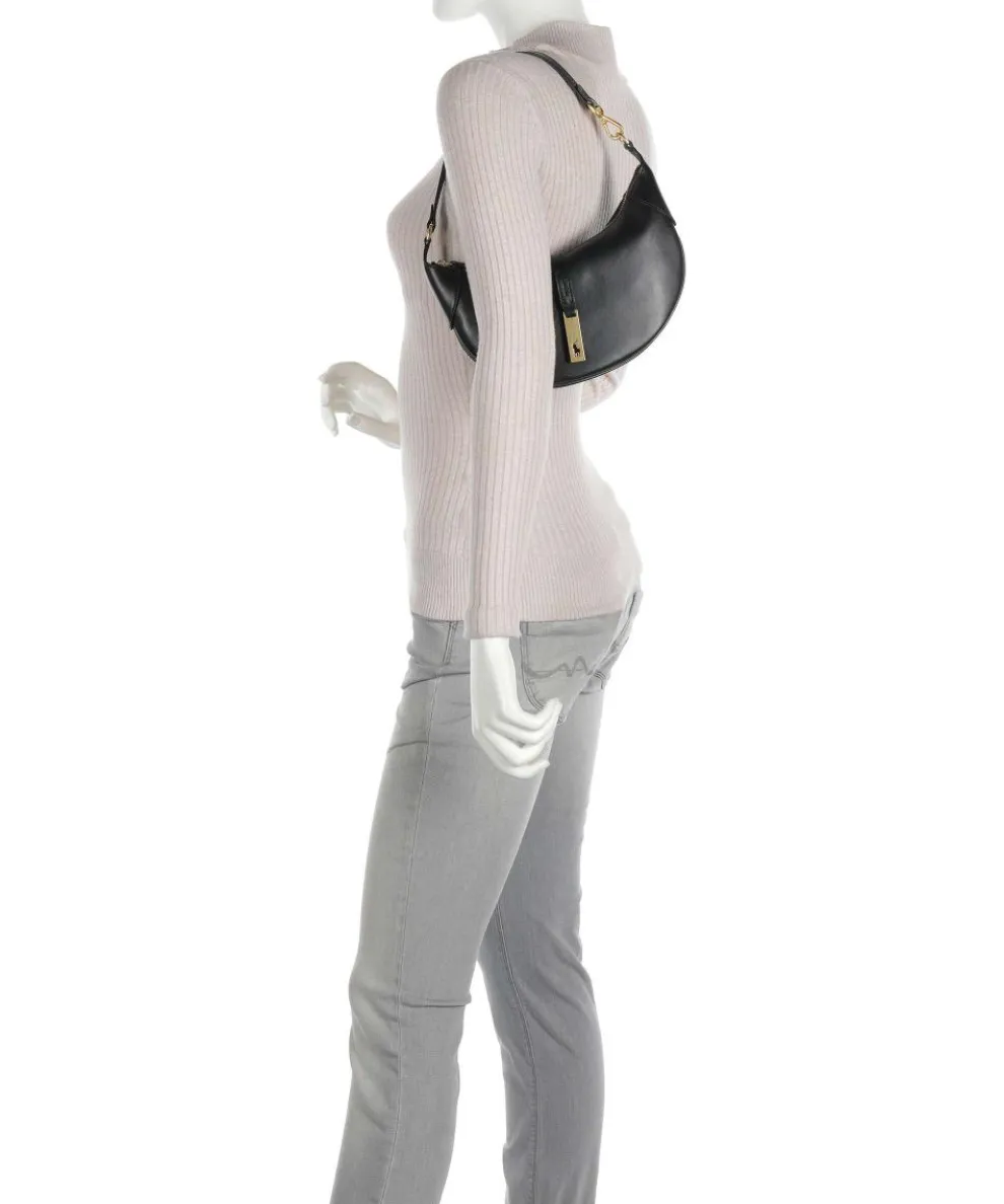 ID Collection Small Schultertasche fein genarbtes Rindsleder schwarz