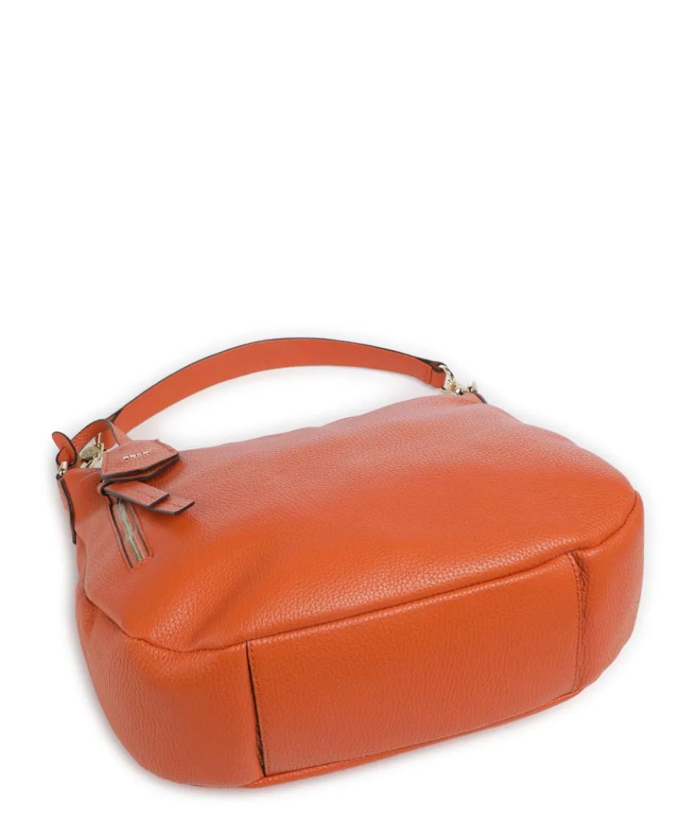 Adria Juna Beuteltasche genarbtes Rindsleder orange