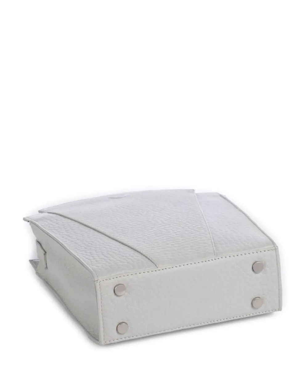 Hirsch Darlene Umhängetasche genarbtes Leder hellgrau