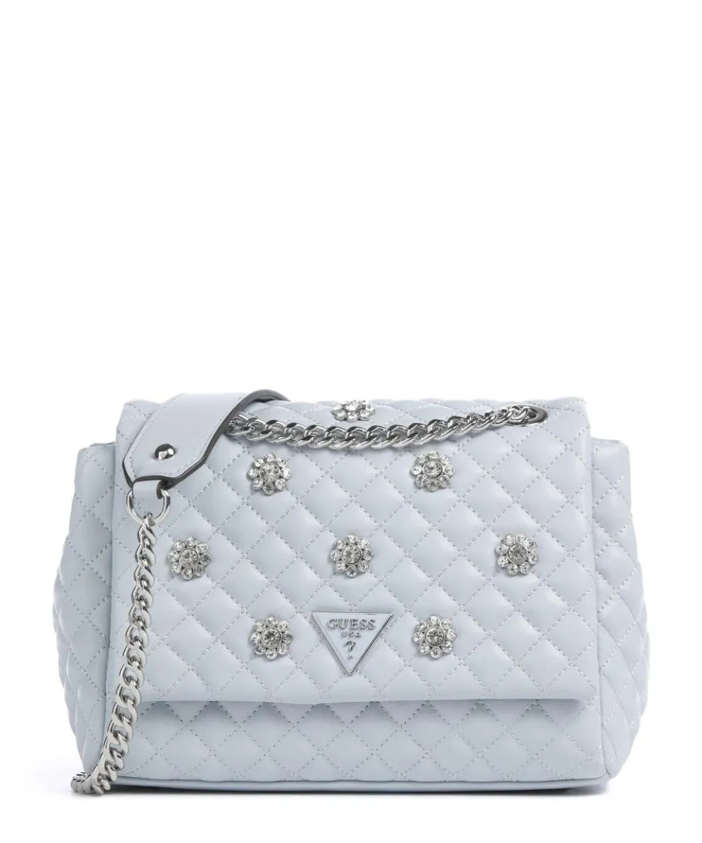 Everlee Schultertasche Lederimitat hellblau