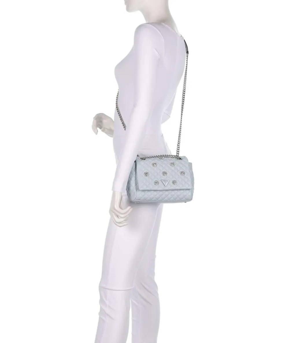 Everlee Schultertasche Lederimitat hellblau