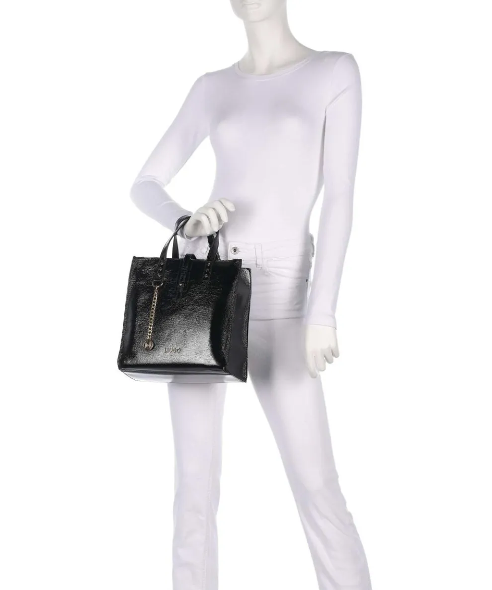 Doba S Handtasche Lederimitat schwarz