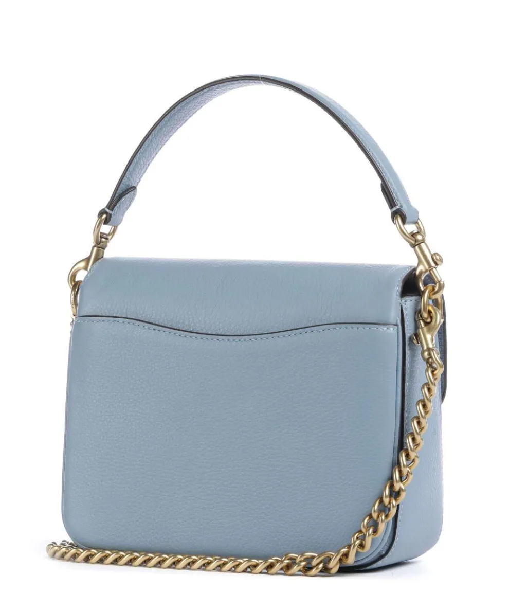 Cassie 19 Umhängetasche genarbtes Leder hellblau