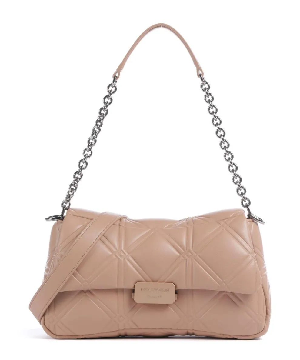 Cassandra Schultertasche Lederimitat beige