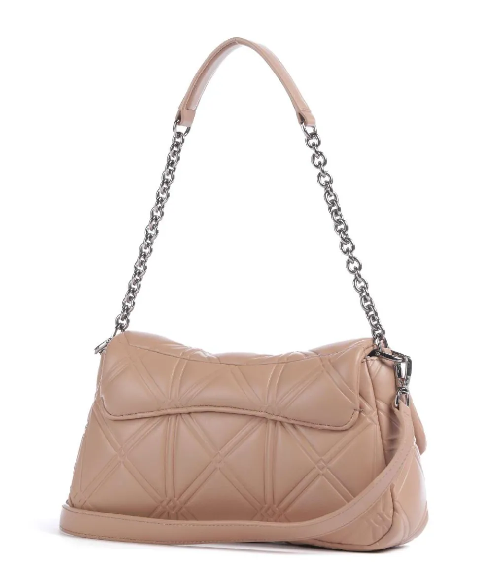 Cassandra Schultertasche Lederimitat beige