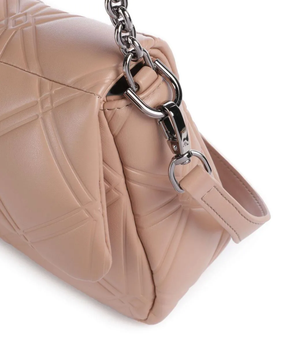 Cassandra Schultertasche Lederimitat beige