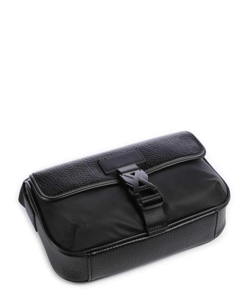 Simon Umhängetasche Lederimitat schwarz