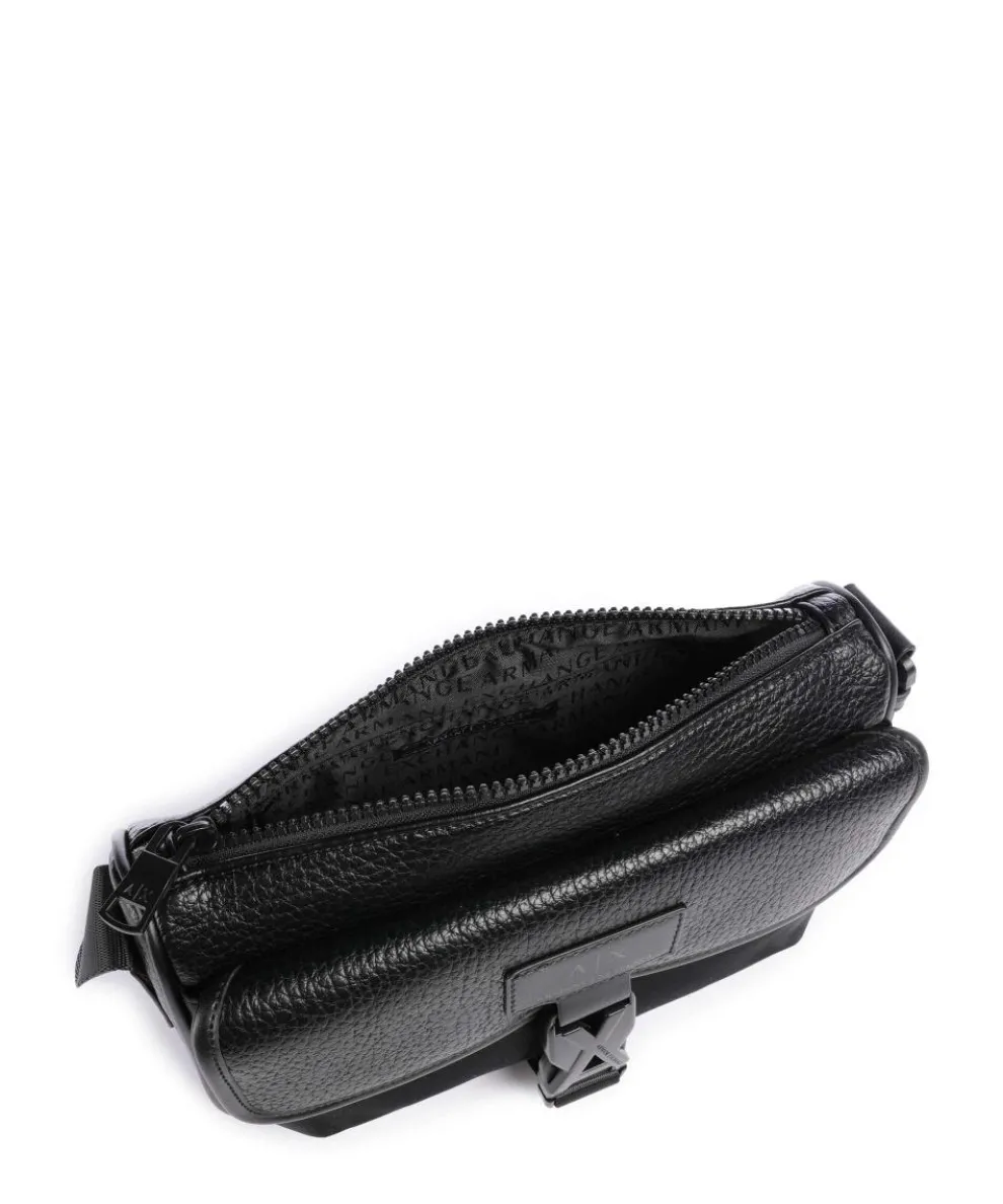 Simon Umhängetasche Lederimitat schwarz