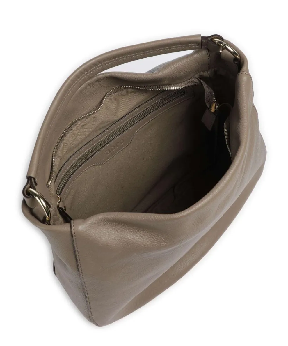 Dalia Mia Beuteltasche genarbtes Leder taupe