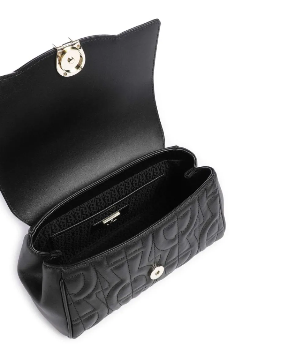 Diadora S Handtasche genarbtes Rindsleder schwarz