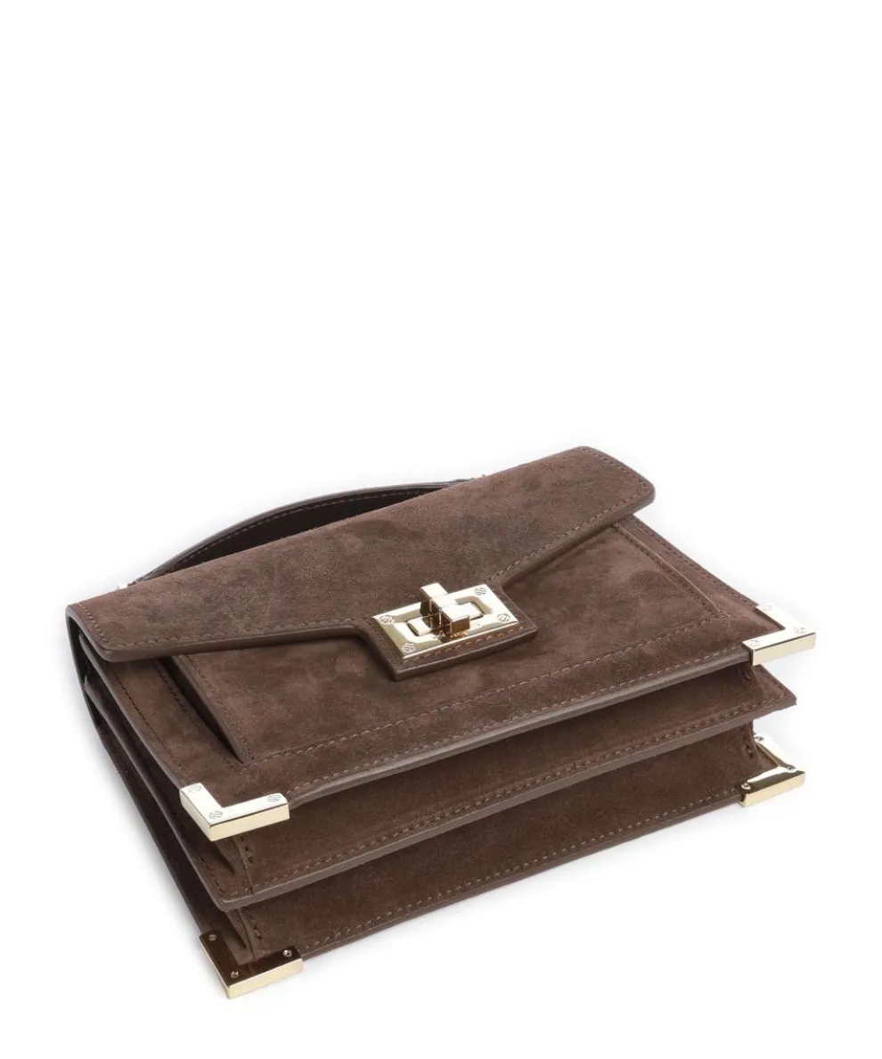 Emily Small Handtasche aufgerautes Rindsleder braun