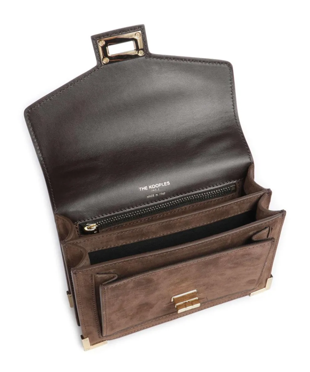 Emily Small Handtasche aufgerautes Rindsleder braun