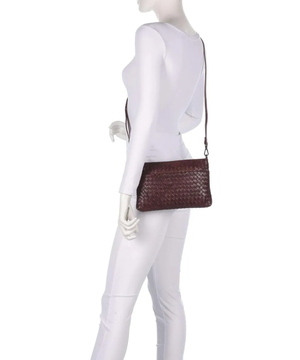 Karima Umhängetasche fein genarbtes Rindsleder bordeaux