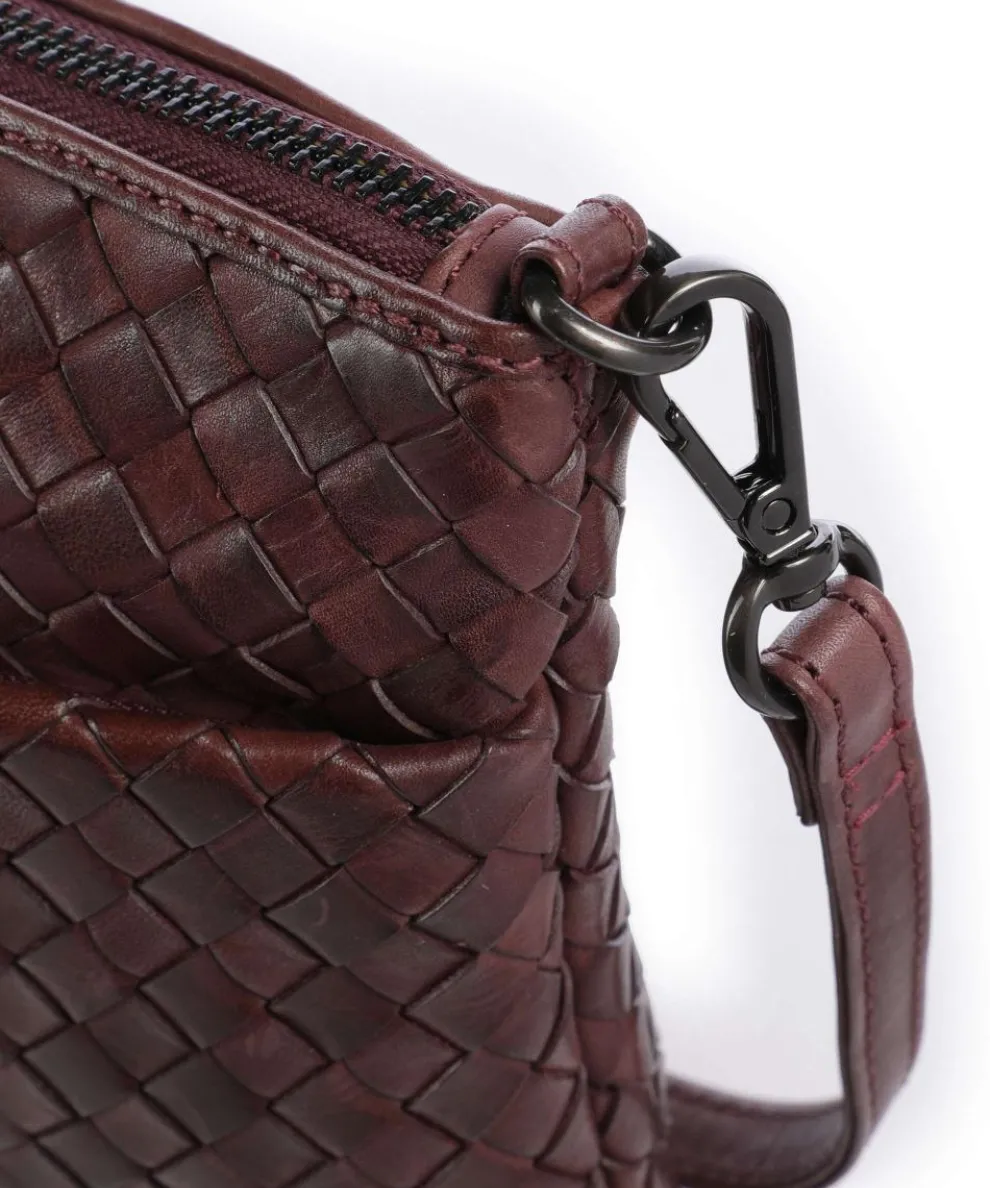 Karima Umhängetasche fein genarbtes Rindsleder bordeaux