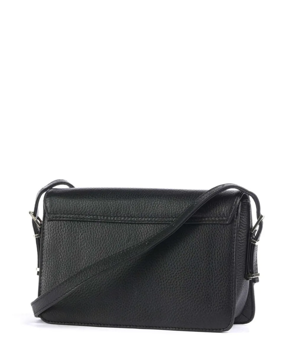 Karlie Umhängetasche genarbtes Rindsleder schwarz