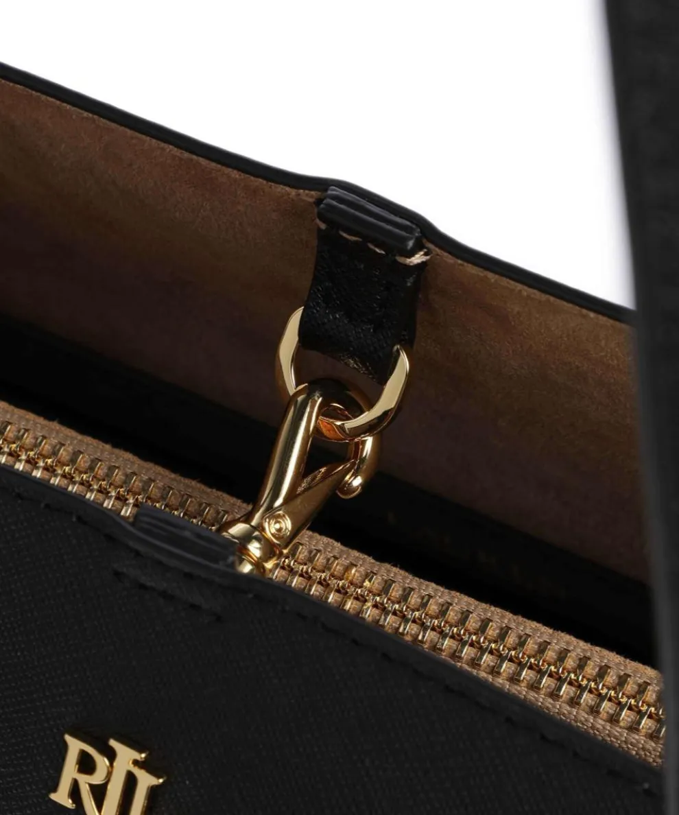 Karly Large Shopper fein genarbtes Rindsleder schwarz