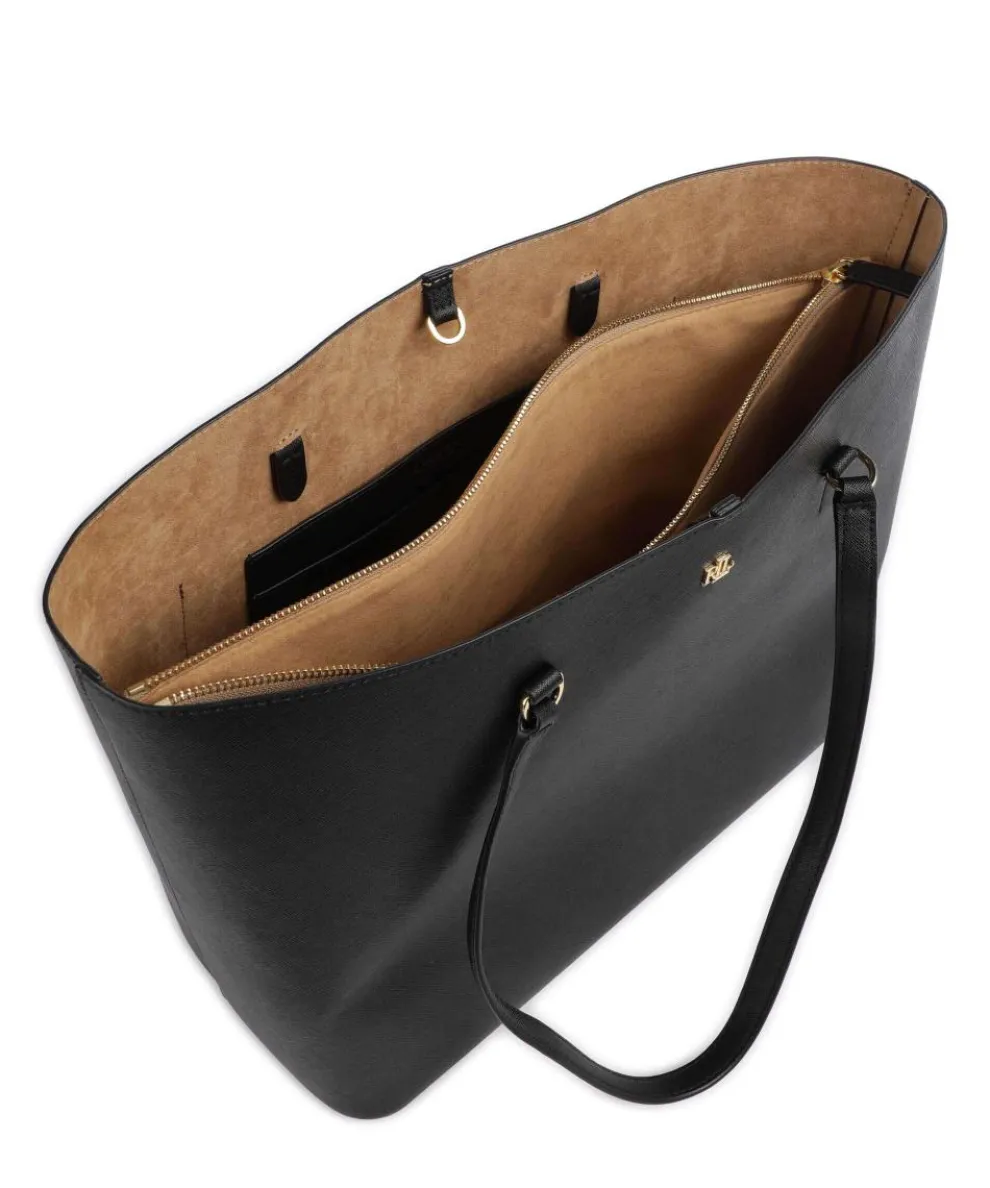 Karly Large Shopper fein genarbtes Rindsleder schwarz