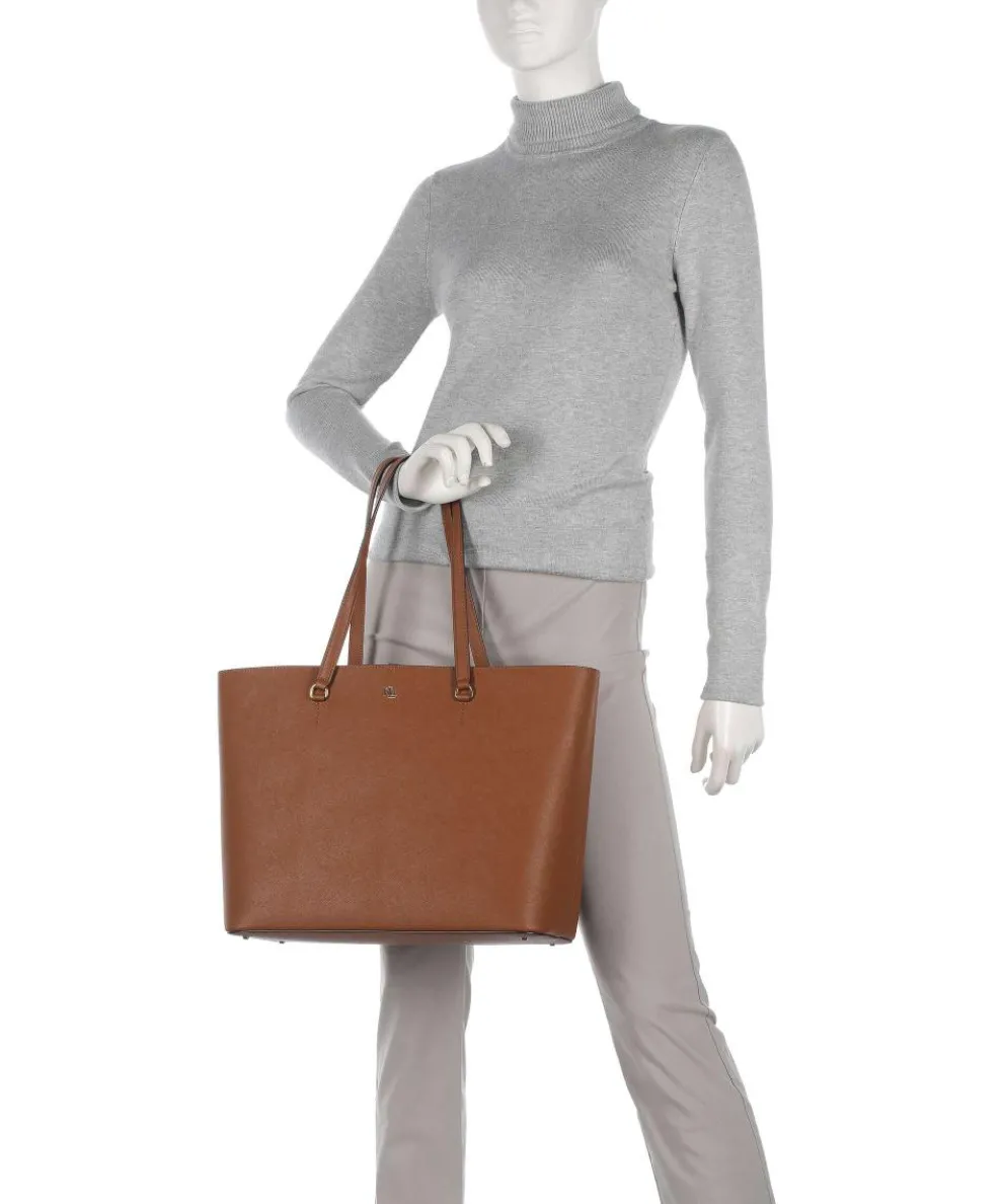 Karly Large Shopper fein genarbtes Rindsleder braun