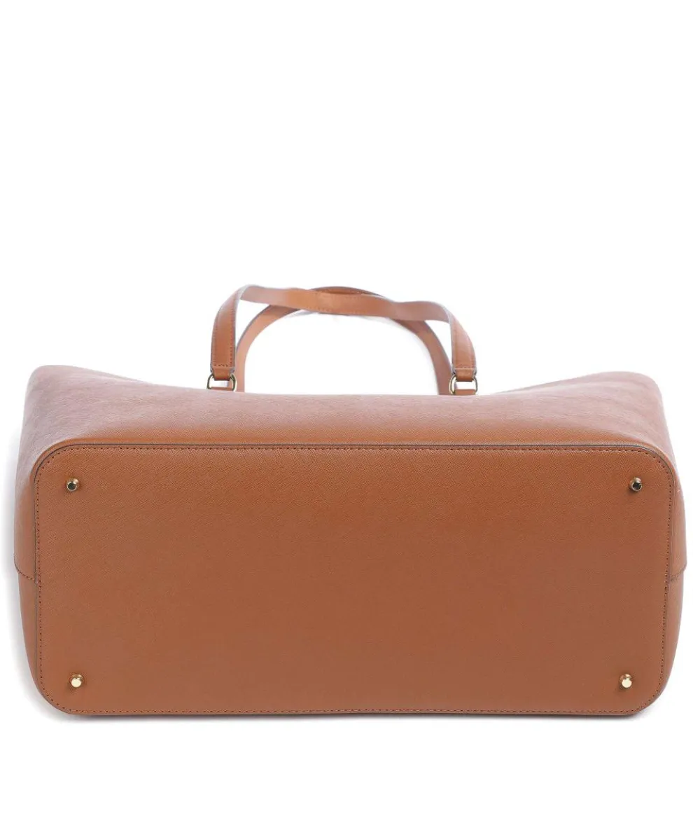 Karly Large Shopper fein genarbtes Rindsleder braun