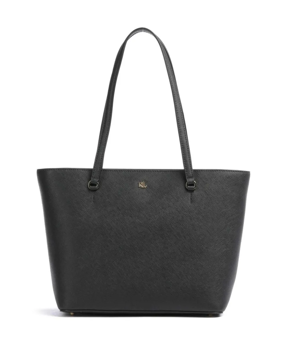Karly Medium Shopper Saffiano-Rindsleder schwarz
