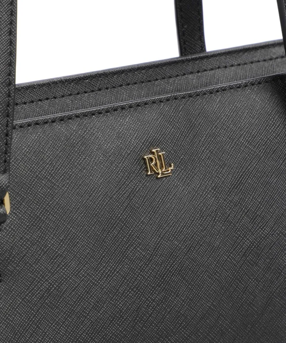 Karly Medium Shopper Saffiano-Rindsleder schwarz