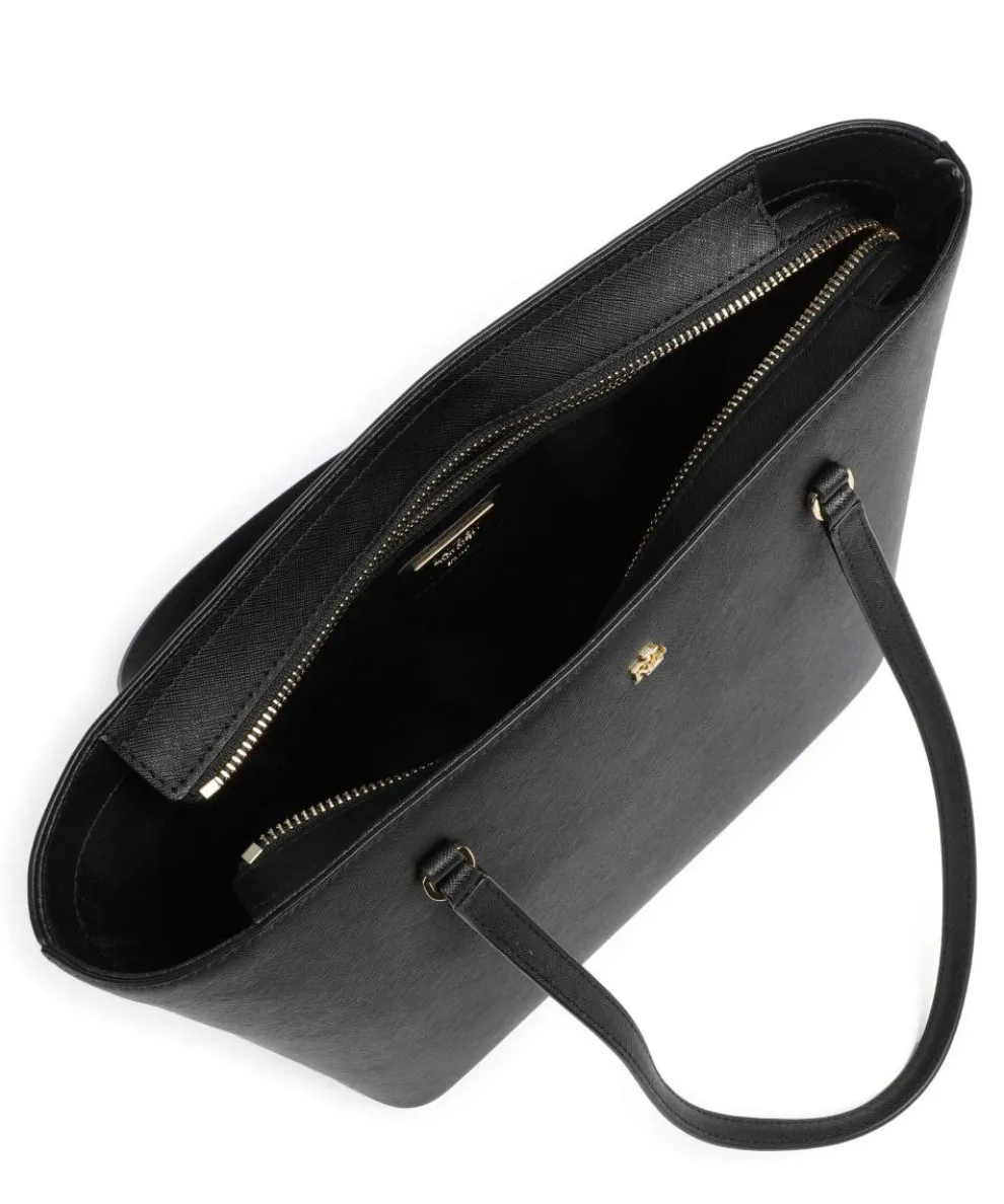 Karly Medium Shopper Saffiano-Rindsleder schwarz