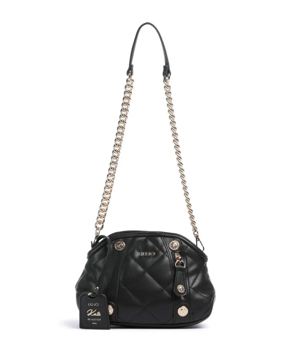 Kate Schultertasche Lederimitat schwarz