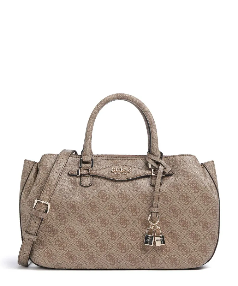 Katya 4G Logo Handtasche Lederimitat hellbraun