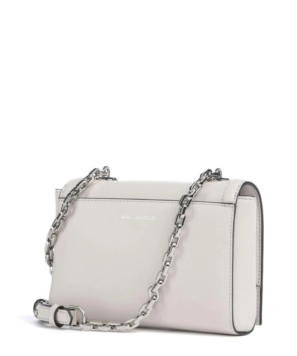 K/Autograph Small Umhängetasche fein genarbtes Rindsleder elfenbein