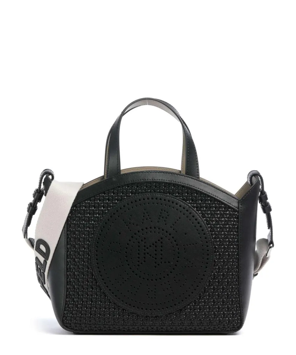 K/Circle Small Handtasche fein genarbtes Rindsleder schwarz