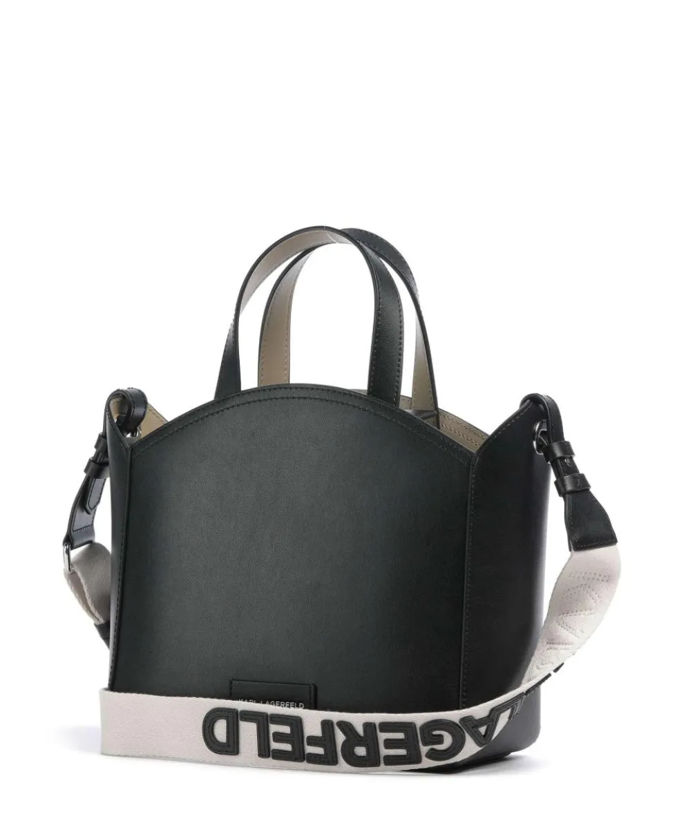 K/Circle Small Handtasche fein genarbtes Rindsleder schwarz