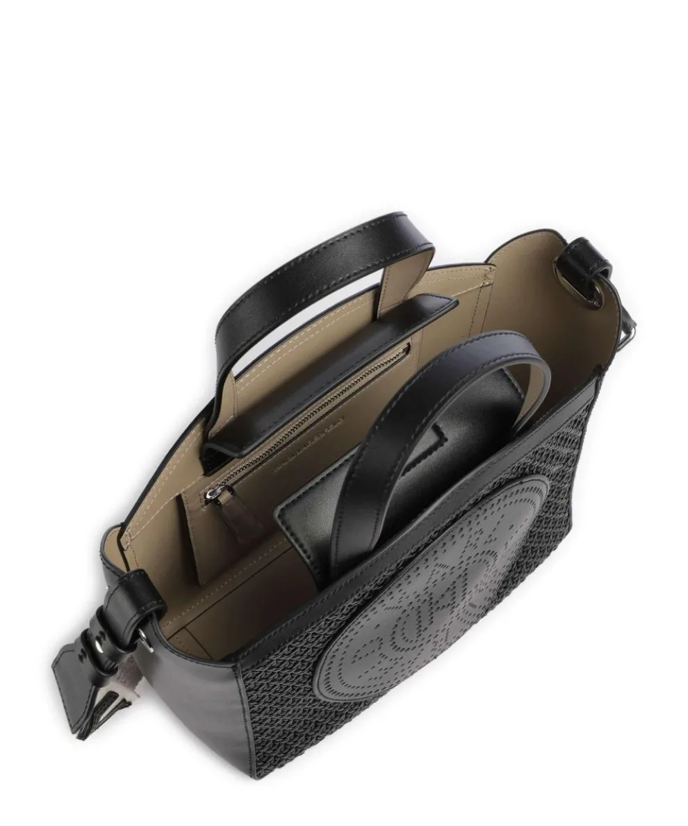 K/Circle Small Handtasche fein genarbtes Rindsleder schwarz