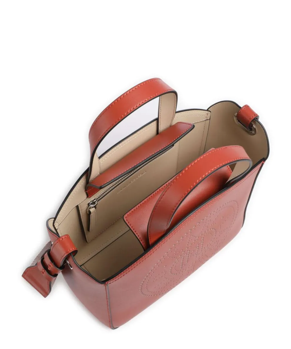 K/Circle Small Handtasche fein genarbtes Rindsleder bernstein