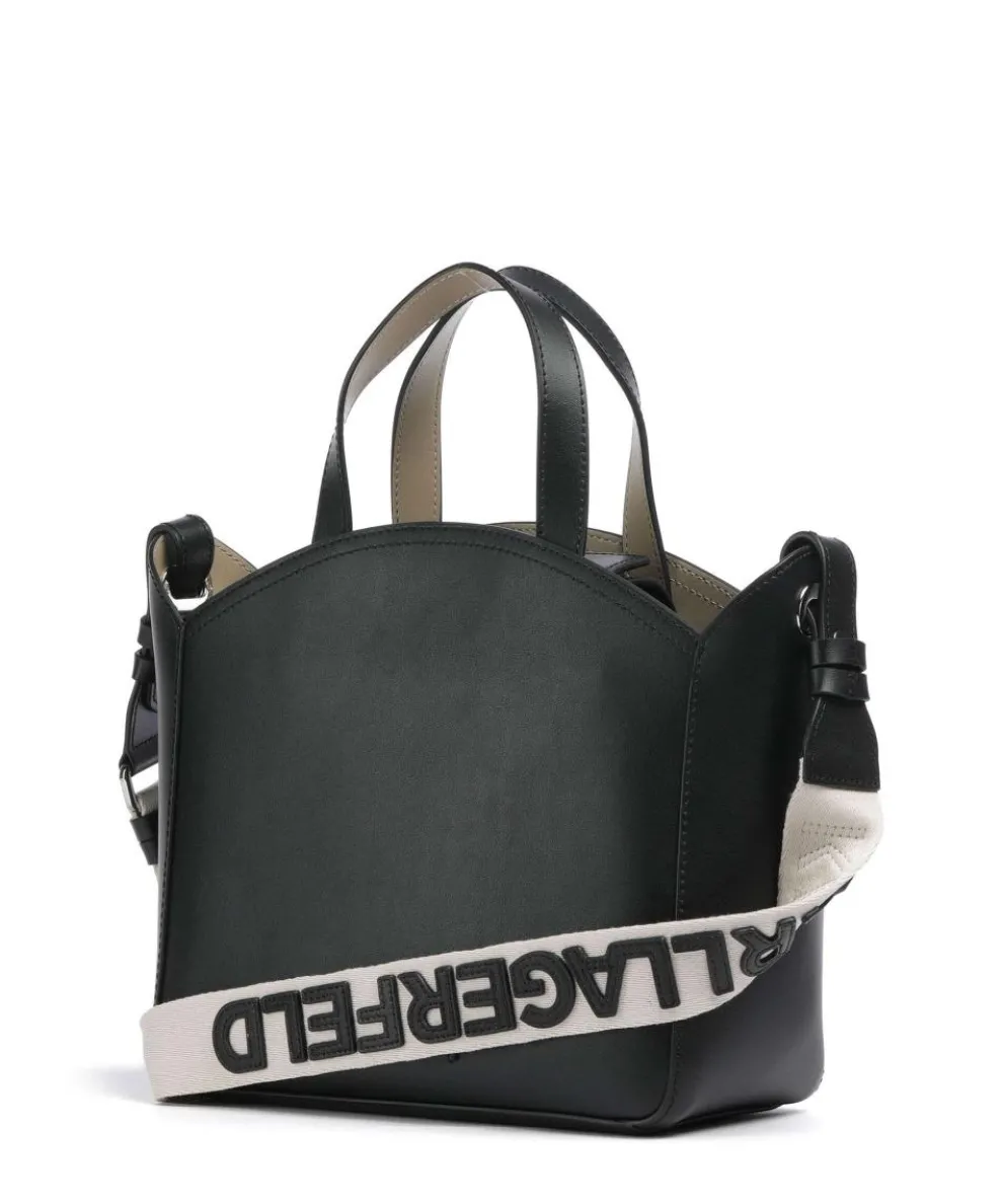 K/Circle Small Handtasche fein genarbtes Rindsleder schwarz