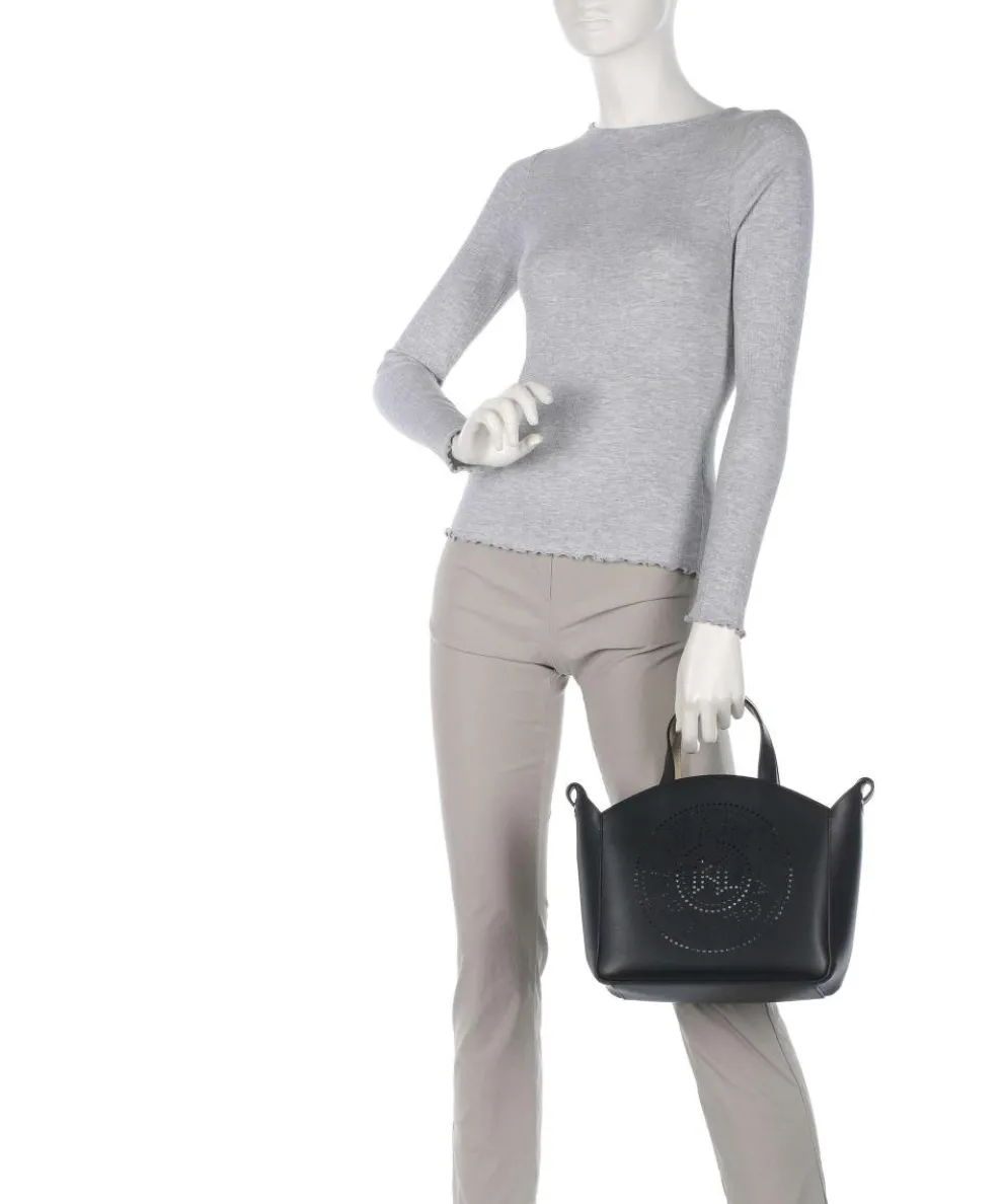 K/Circle Small Handtasche fein genarbtes Rindsleder schwarz